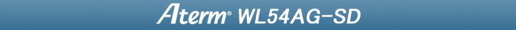 Aterm WL54AG-SD