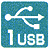 1USB