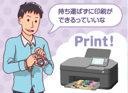 プリンターのWi-Fi接続イメージ