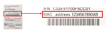 カードタイプ子機ラベルイメージ